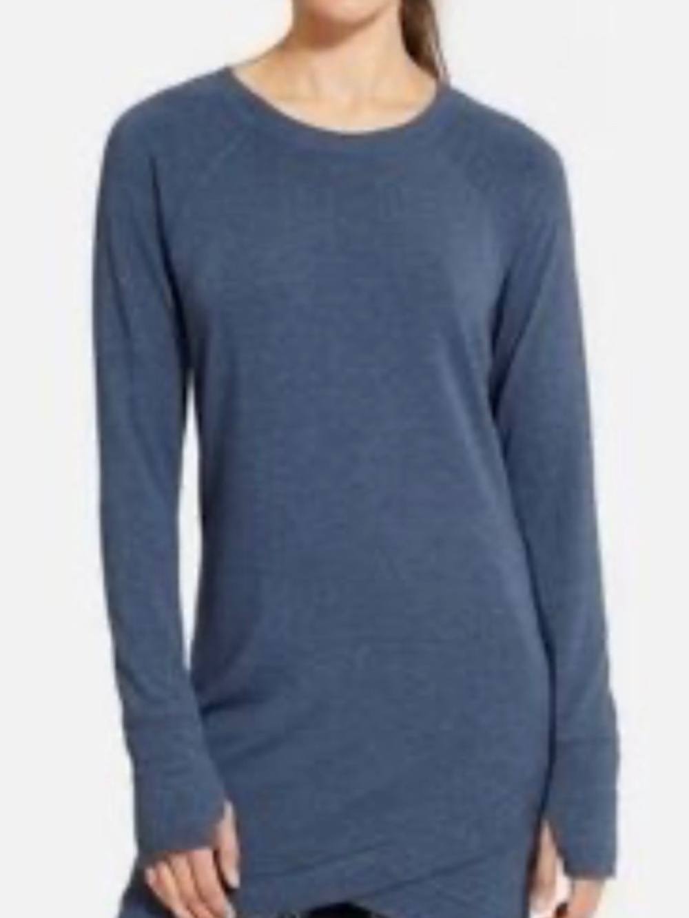Athleta purple criss cross long sleeve purple top size xs